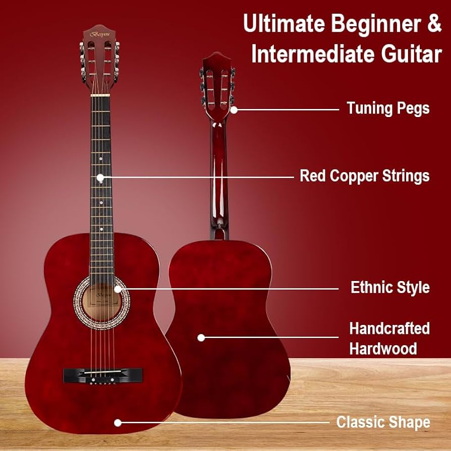 BESYOU アコースティックギター FT-038 Amazon.com: BESYOU 38in Beginner Acoustic Travel Guitar